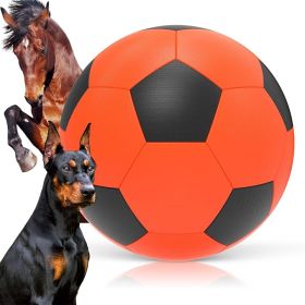Herding Ball for Dogs Horse Balls for Outdoor Play, Giant Pet Toys Balls for Australian Shepherd, Dogs or Horses, Orange Black