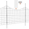 Garden Fence, 36.6in(H) x29.5in(L) Animal Barrier Fence, Underground Decorative Garden Fencing with 2.5 Inch Spike Spacing