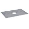 Shower Curb Kit, 60"x38" Shower Pan Kit with 6.3" Central Drain, Lightweight EPS Shower Installation Kits with 2 Waterproof Cloths