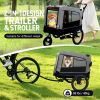 Outdoor Heavy Duty Foldable Utility Pet Stroller Dog Carriers Bicycle Trailer
