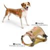 Dog Harness for Large Dogs, No Pull Tactical Dog Harness Adjustable Pet Vest, with Handle, Metal Rings, Buckles