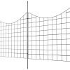 Garden Fence, 36.6in(H) x29.5in(L) Animal Barrier Fence, Underground Decorative Garden Fencing with 2.5 Inch Spike Spacing