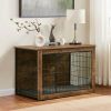 Dog Kennel Furniture, Wooden Dog Crate End Table, Heavy Duty Dog Crate
