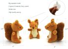 Interactive Squeaky Plush Hide and Seek Squirrel Type Puzzle Toy for Dogs, Medium Size