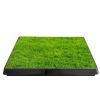 25"Ã—20" Dog Toilet Indoor Puppy Training Pad, Dog Potty Pet Training Grass Mat, Removable Waste Tray for Easier Clean Up, Artificial Turf