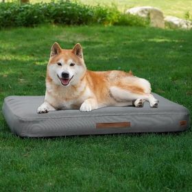 Medium Dog Outdoor Removable And Washable Inflatable Waterproof And Non-slip Dog Bed Summer Pet Travel Mat (Option: Greyxlc)