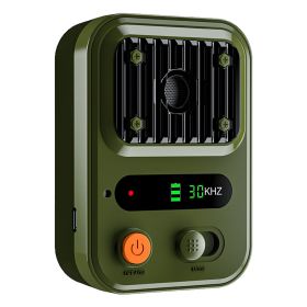 Black-Green Color Options -- 1Pc Ultrasonic Anti-Barking Device Rechargeable Auto Dog Bark Control Deterrent Box Training Device IPX4 Waterproof (Option: Green)